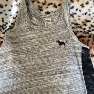 V.S PINK gray tank 🤍